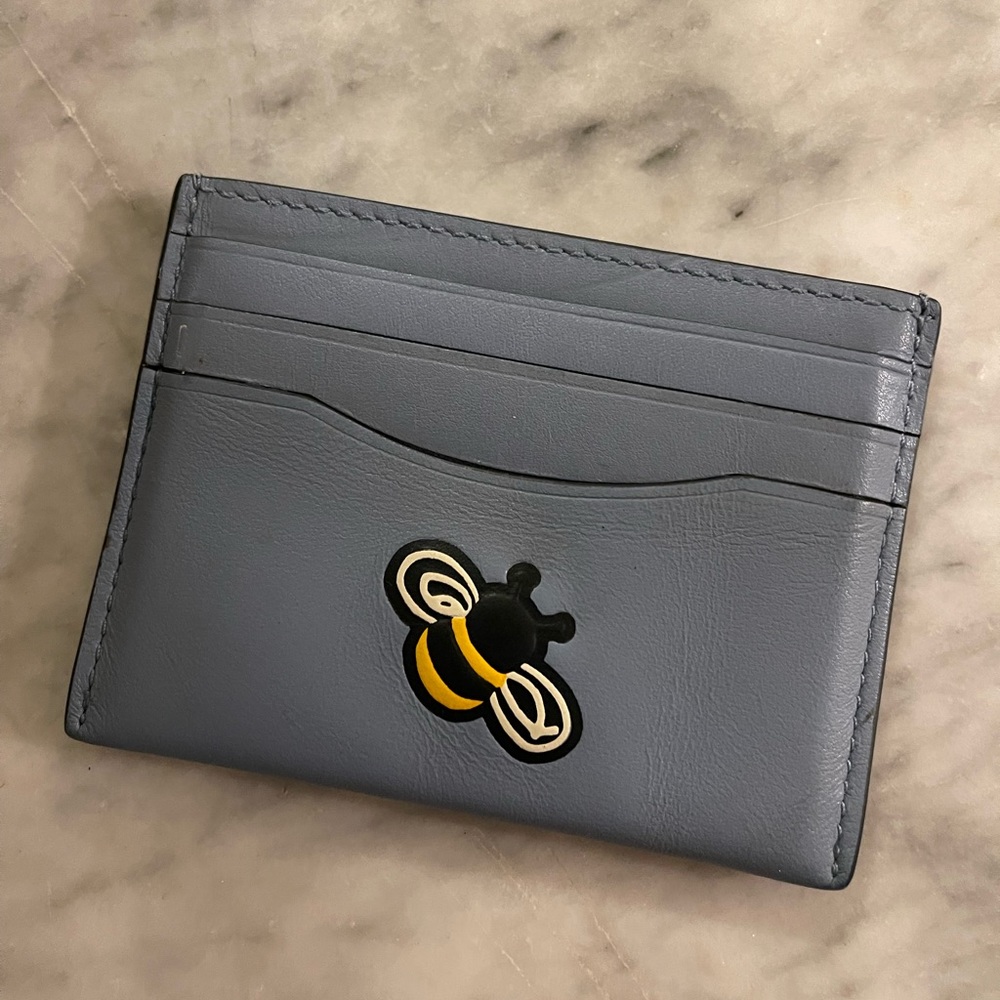 Coach “bee” card holder